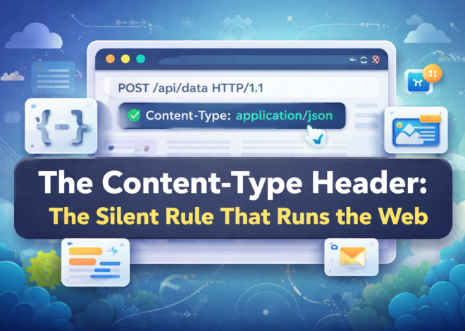 The Content-Type header: the silent rule that makes the Web work
