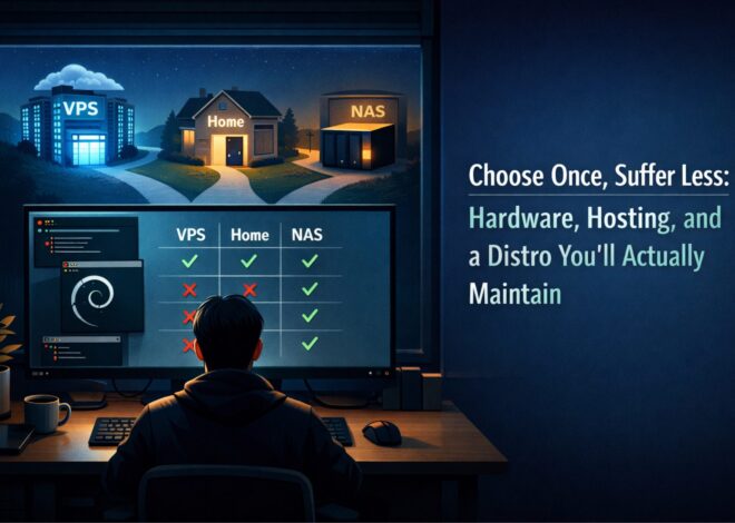 Choose once, suffer less. Hardware, hosting and distribution that you will actually maintain (part 2 of the course)