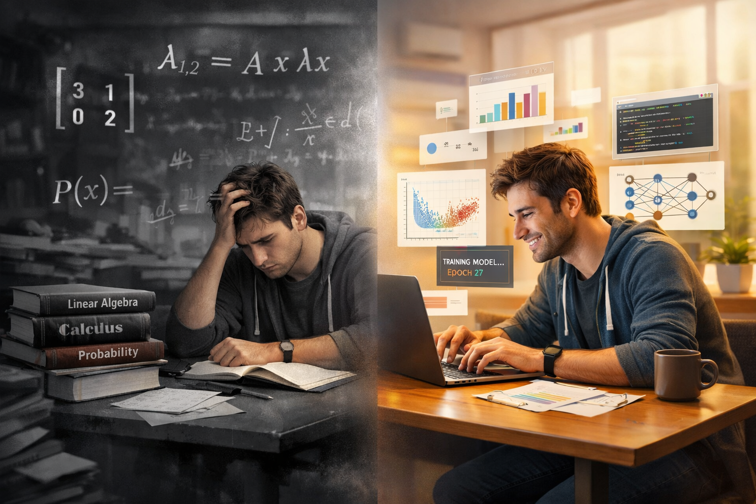 ML courses do not have math problems. They have a sequencing problem.