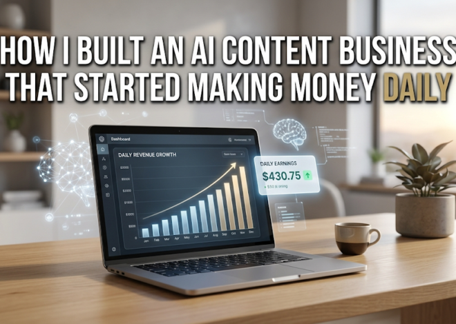 1. How I started an AI content business that started making money daily
