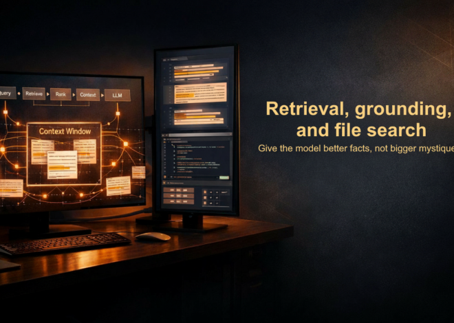 AI without illusions (8/20): Recovery, grounding and file search. Give the model better facts