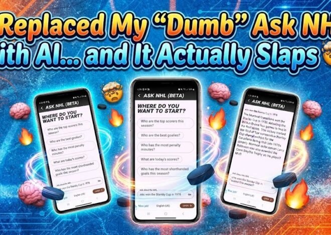 🧠🔥 I replaced my “stupid” NHL request with AI… and it actually slaps 🤯🏒 | by RAFA | July 2026