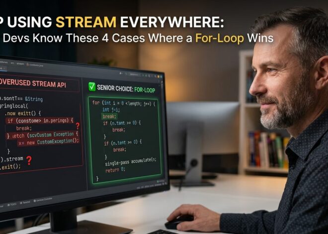 Stop Using Stream Everywhere: Senior Devs Know These 4 Cases Where a For-Loop Wins