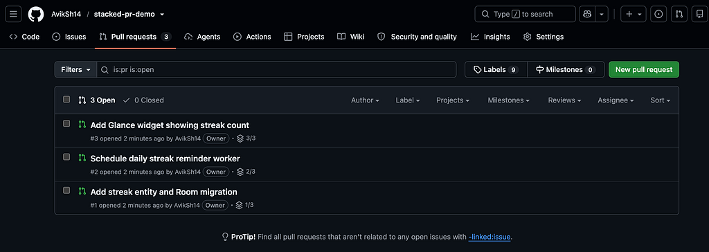 A Deep Dive into Stacked PRs on GitHub
